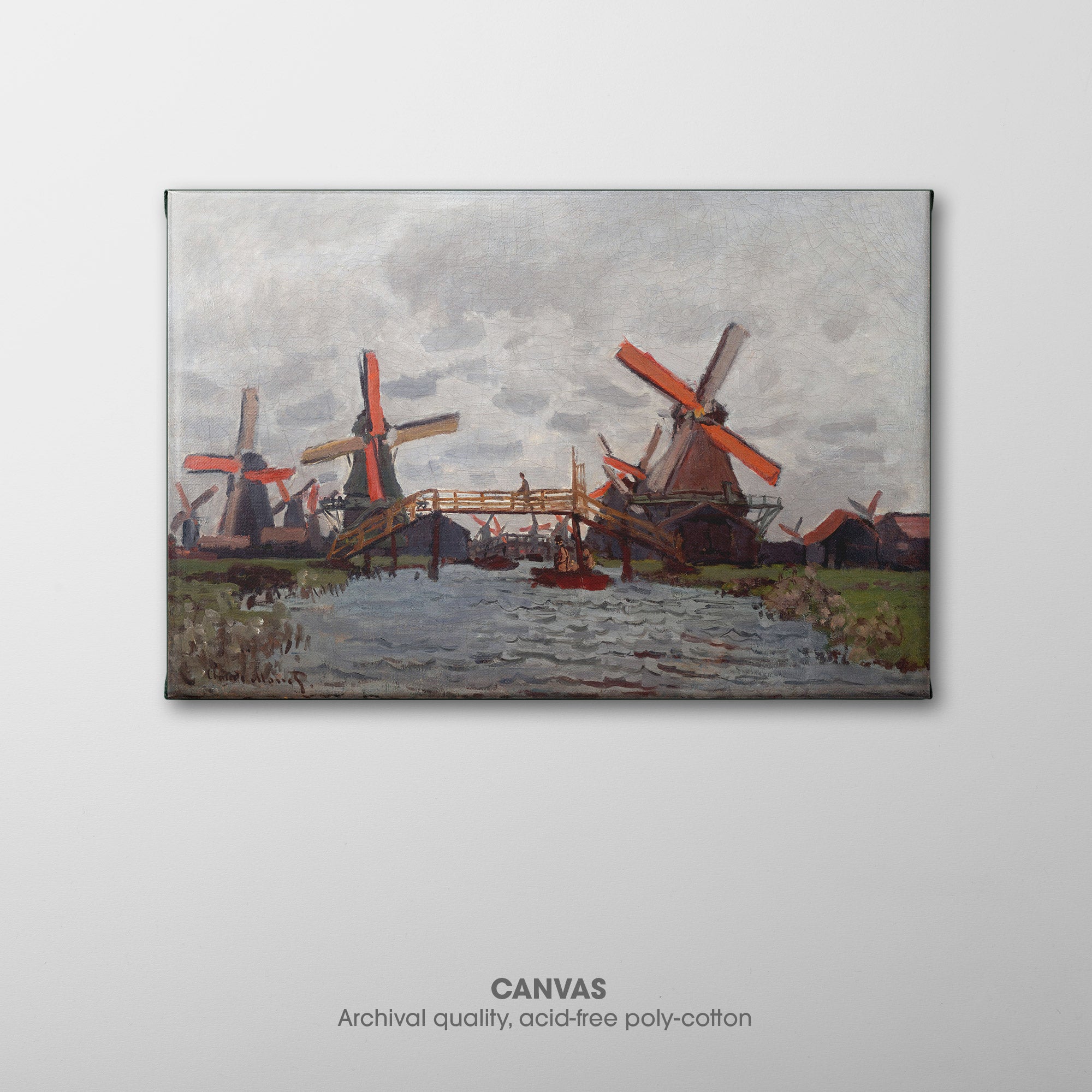 Windmills near Zaandam ☴ Monet ☰ Canvas