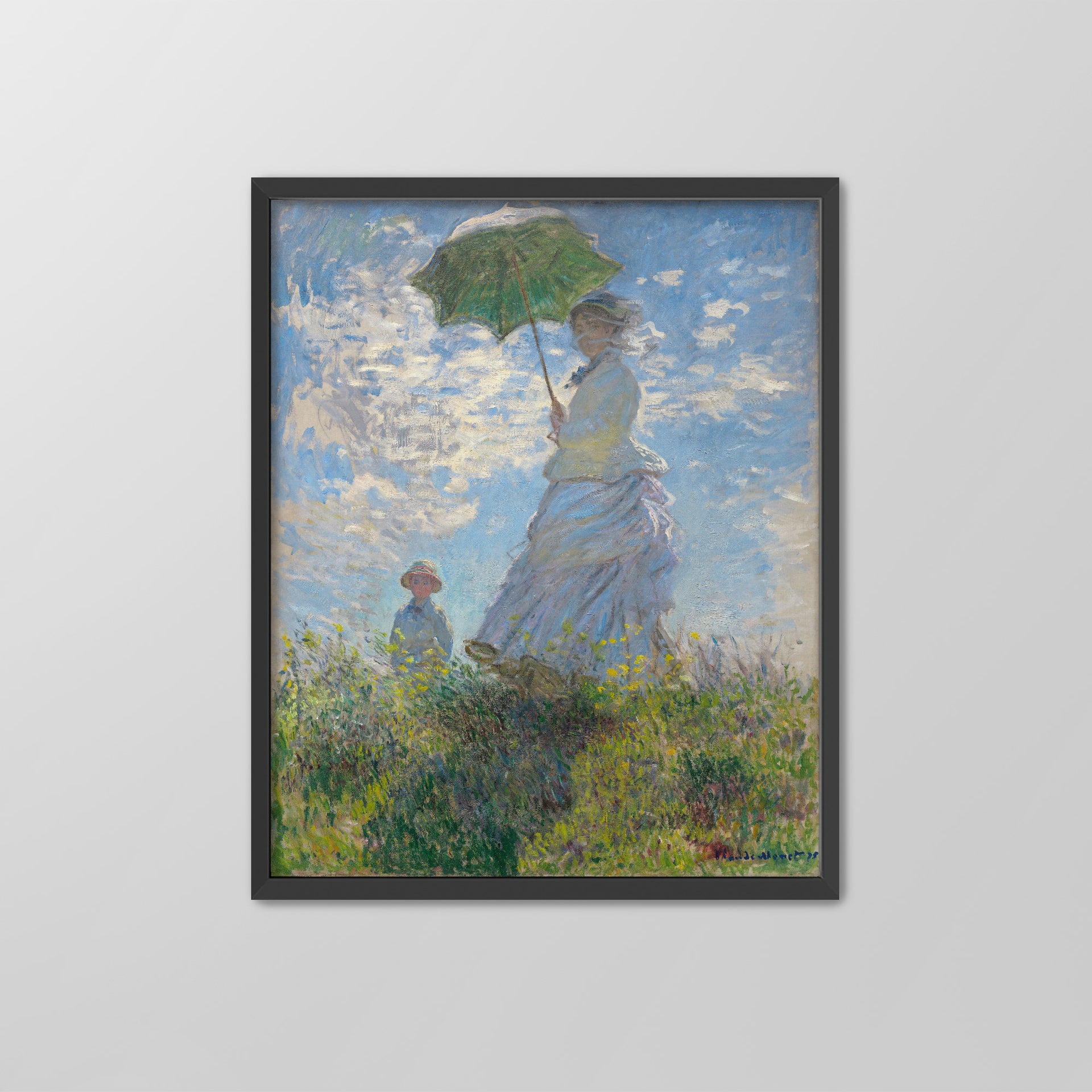 Woman with a Parasol ☰ Monet ☴ Art Print